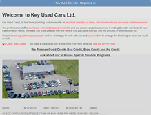 Tablet Screenshot of keyusedcarsltd.com